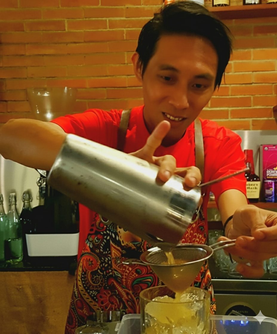 Barstylez bartender pouring a cocktail